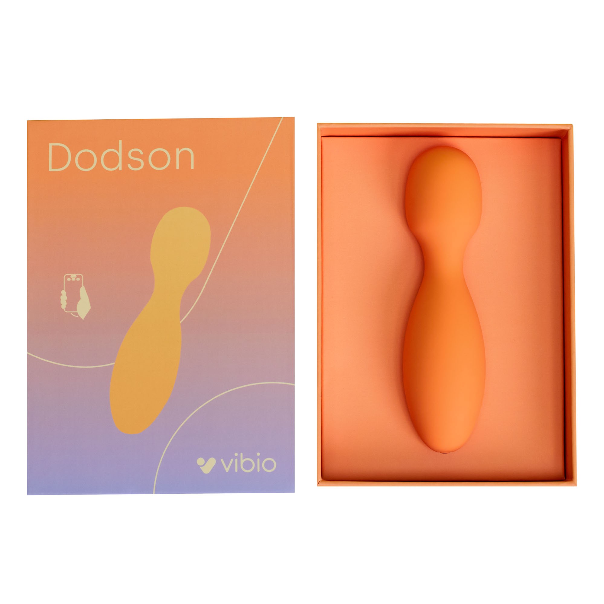 Vibio Dodson Telefon Kontrollü Mini Wand Vibrator Orange