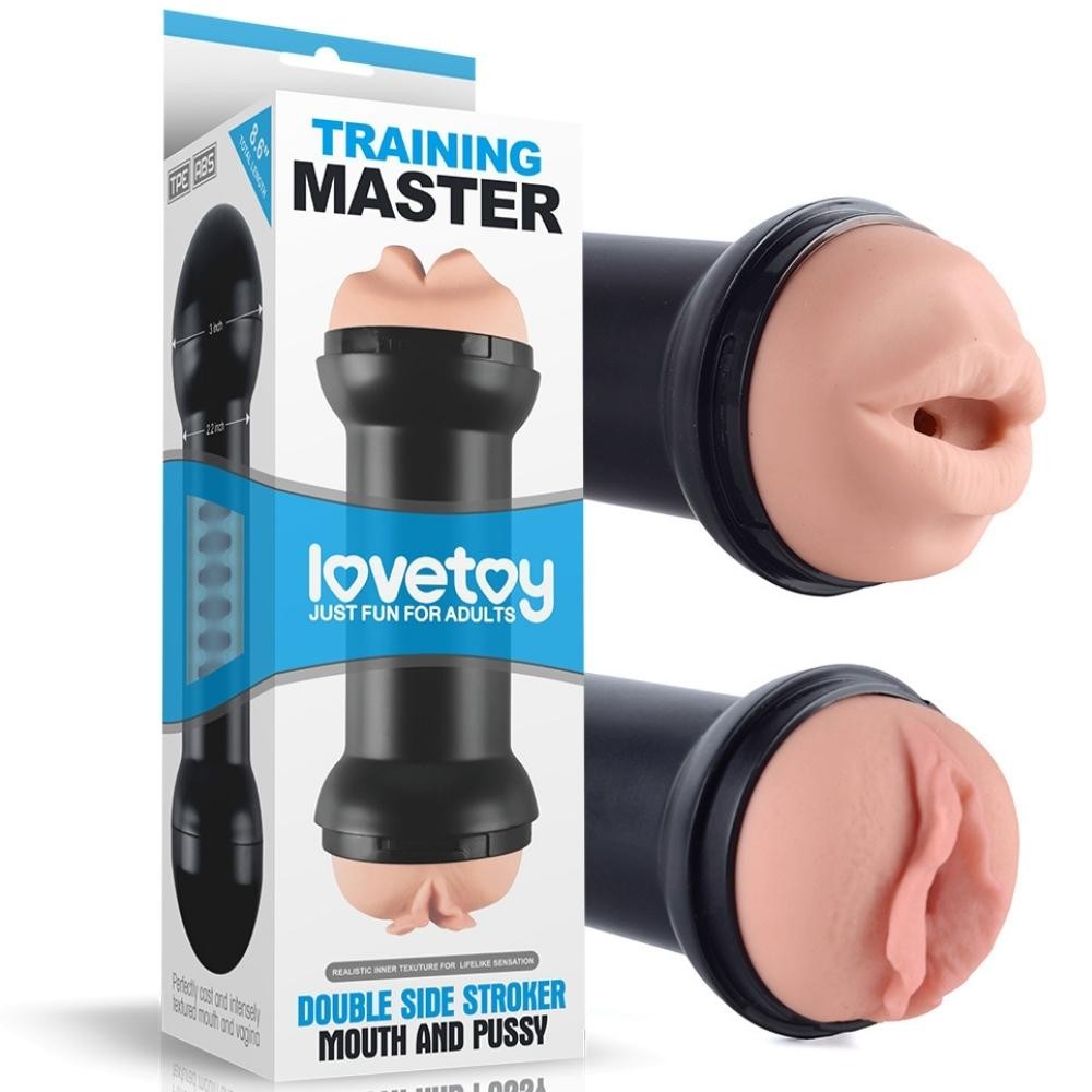 Lovetoy Training Master Çift Girişli Oral ve Vajinal Masturbator