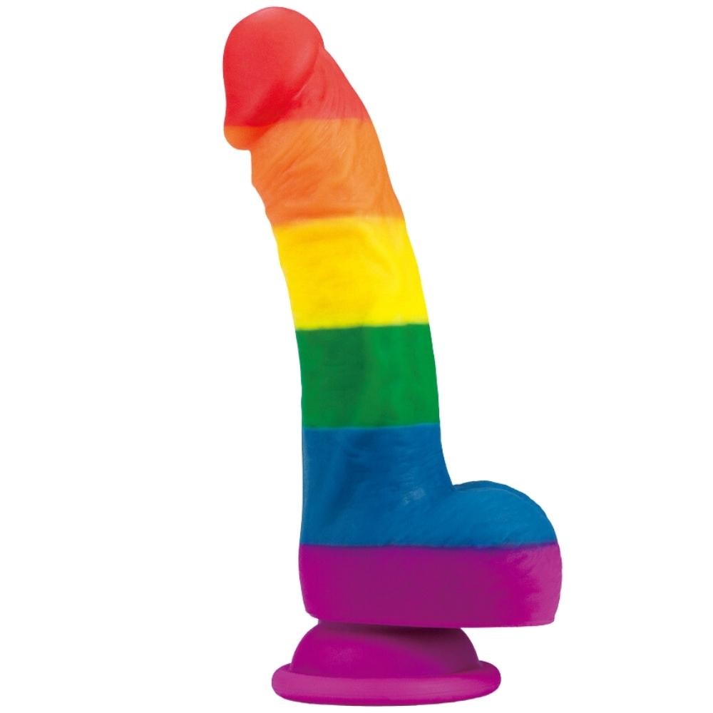 Lovetoy Prider 20.5 cm Renkli Realistik Penis