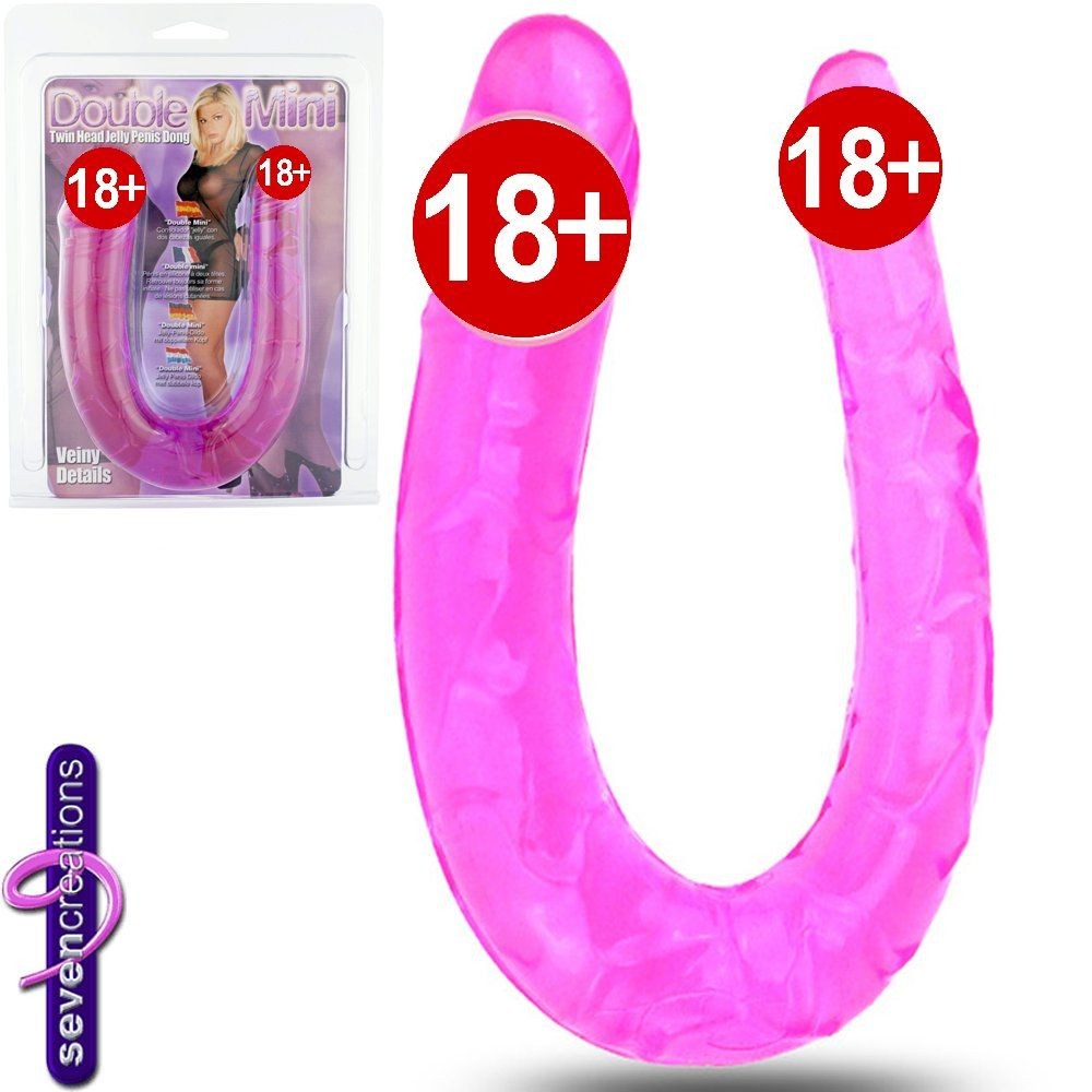 Erox Mini Double Dong Pink Çift Taraflı Jel Doku Penis