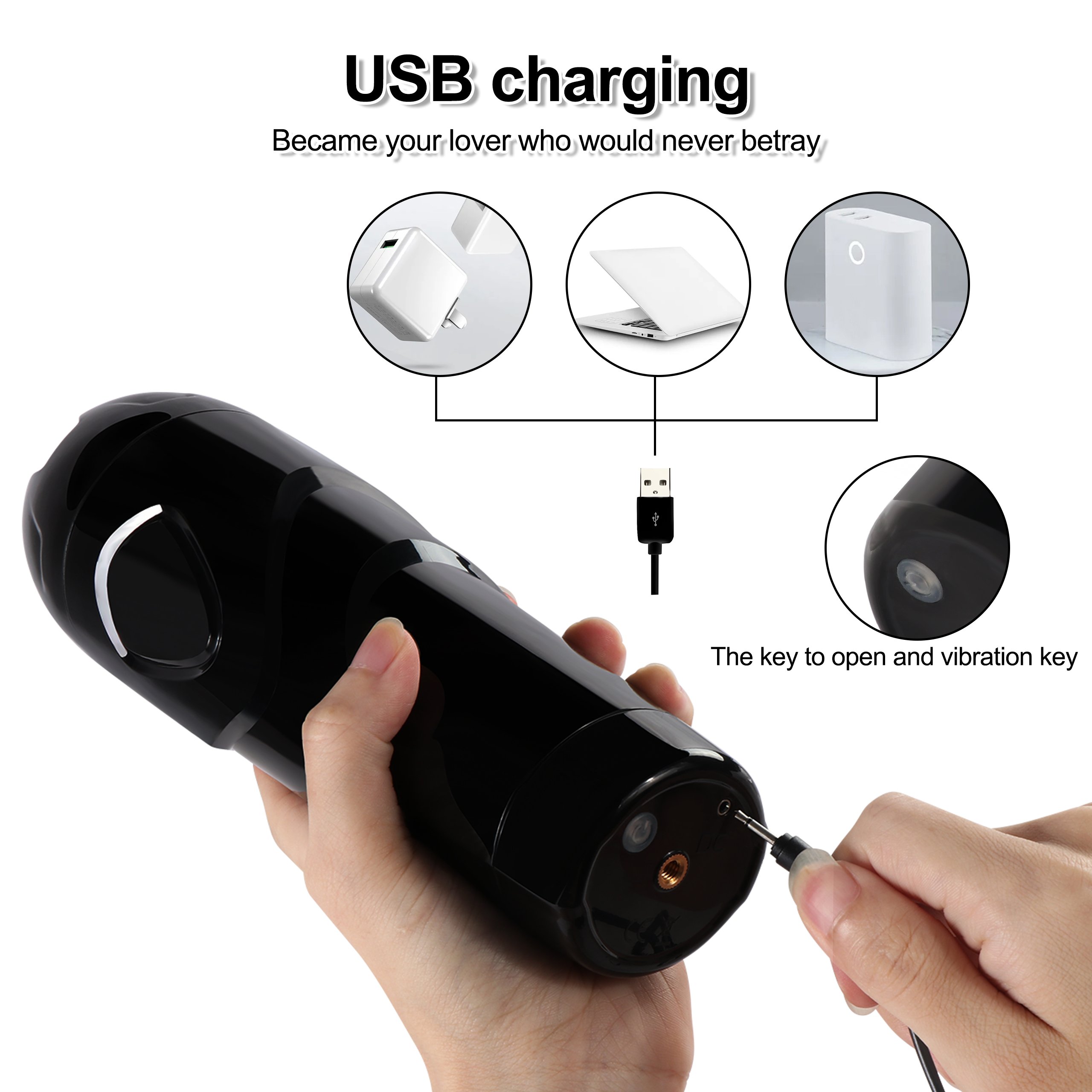 Shequ Vibrating Pussy Dot Titreşimli Vajinal Masturbator JC-MA70037