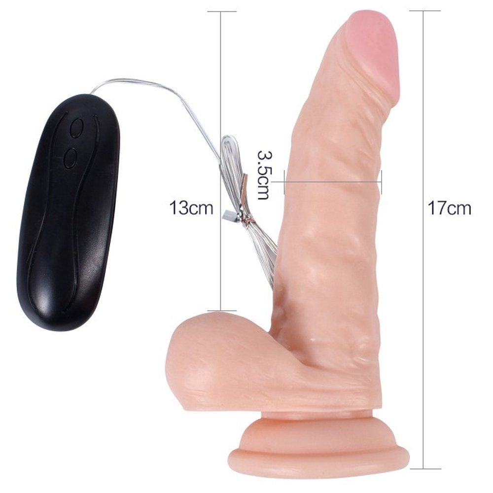 Dildo Series Hunk 17 Cm 10 Modlu Titreşimli Realistik Penis
