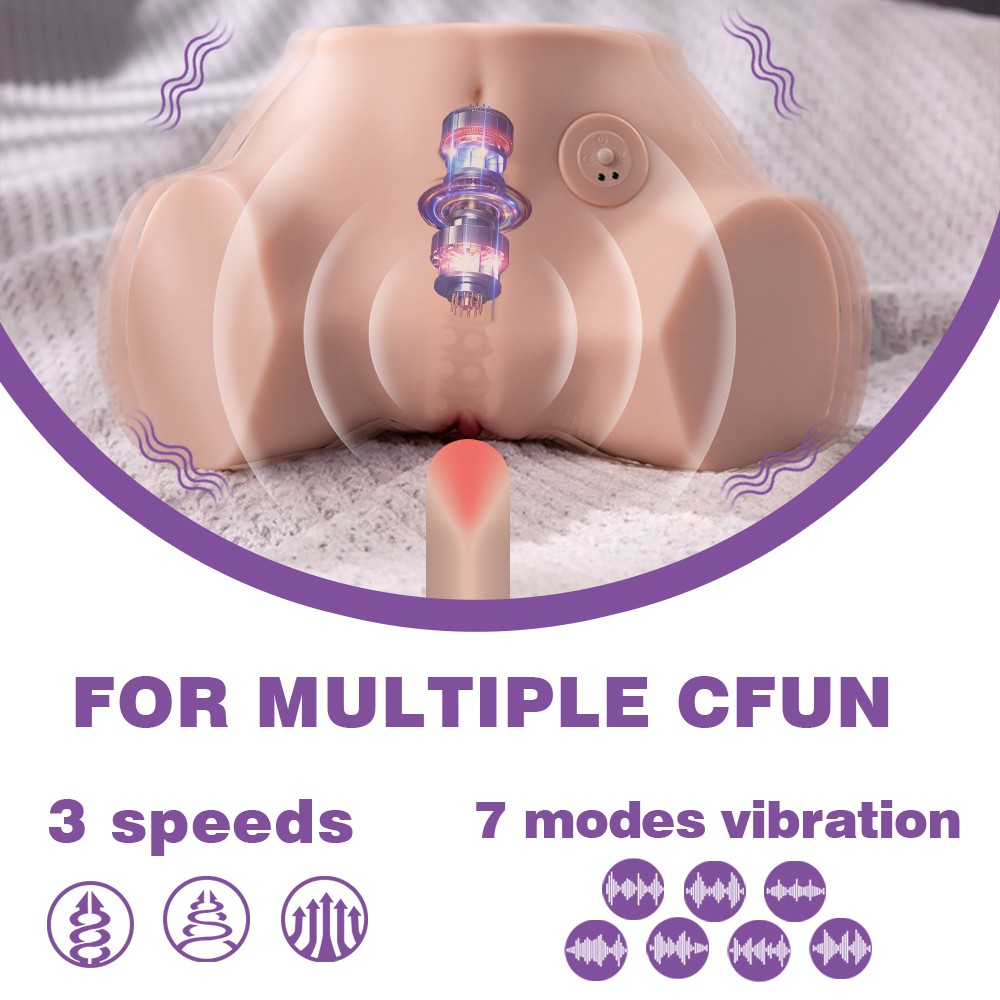 Shequ Fennie Vibrating Masturbator Realistik Kalça SQ-MASV50062