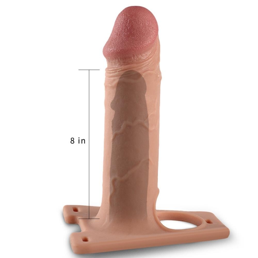 Lovetoy Rodeo 22 cm Gerçekçi Ten Dokusunda Yumuşak İçi Boş Kemerli Penis