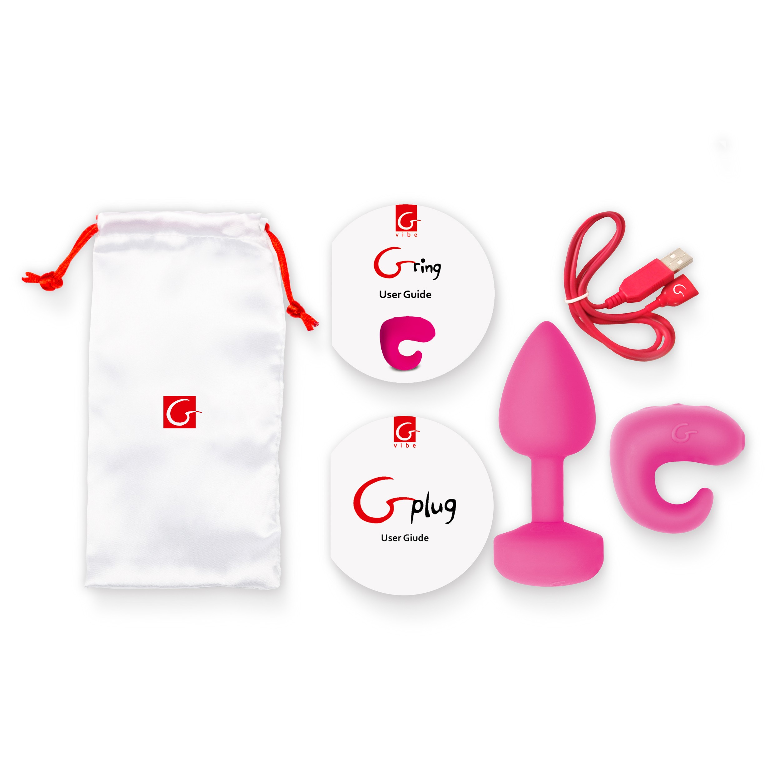 Gvibe Gkit Titreşimli Anal Plug ve Parmak Vibratör Set