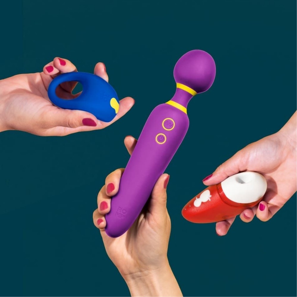 Romp Pleasure Kit Çiftlere Özel Vibratör ve Penis Halkası Set