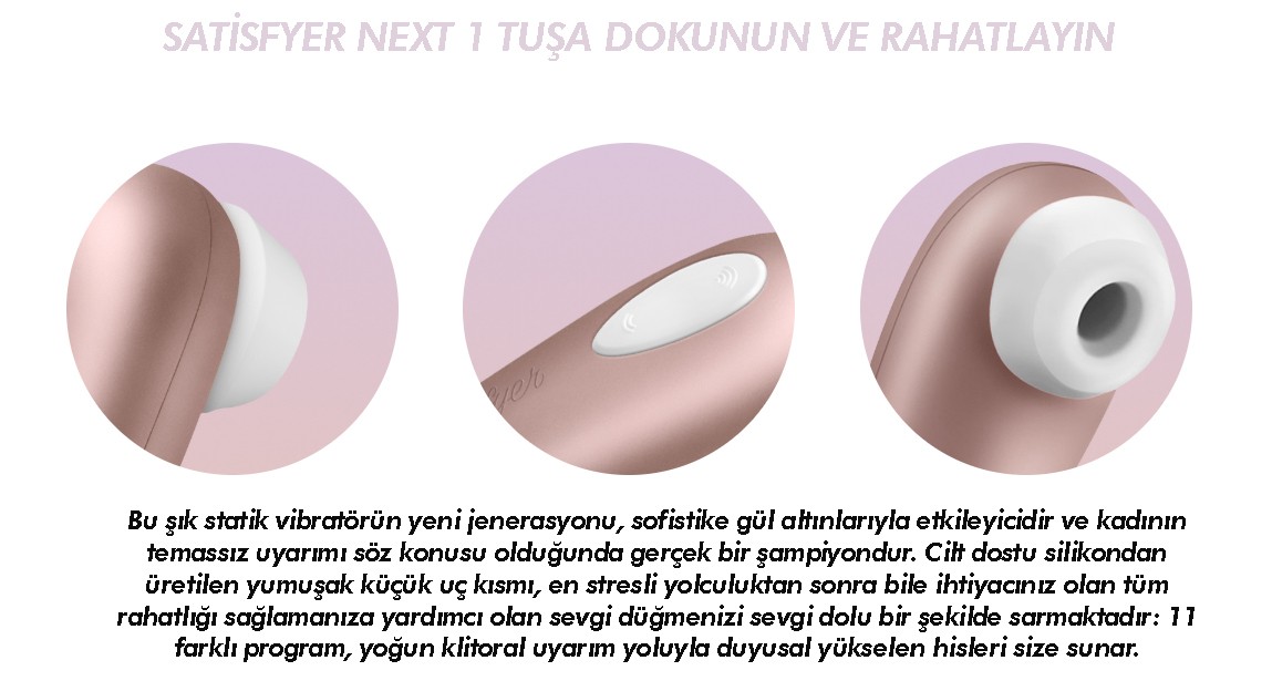 Satisfyer 1 Next Generation Emiş Güçlü Vibratör