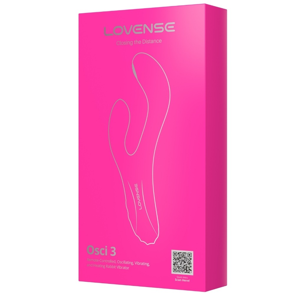 Lovense Osci 3 Hareketli Telefon Kontrollü ve Isıtmalı Rabbit Vibratör