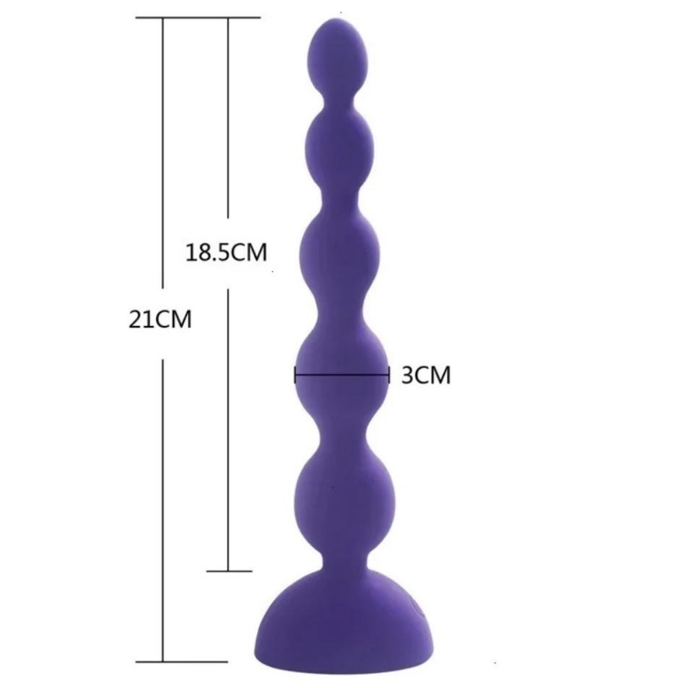 Aphrodisia Silicone Beads Uzaktan Kumandalı Boncuklu Anal Vibratör