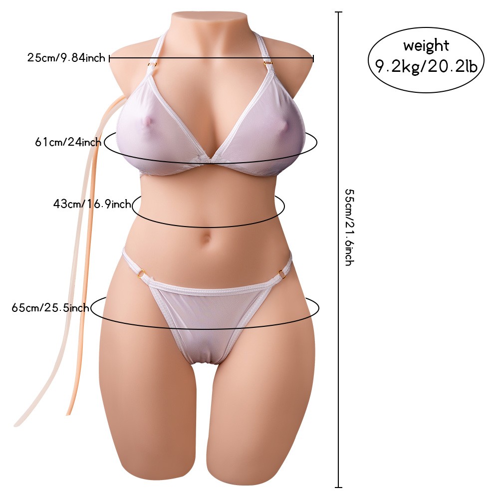Shequ Miah Emişli ve Titreşimli Yarım Vücut Masturbator SQ-MAS20019