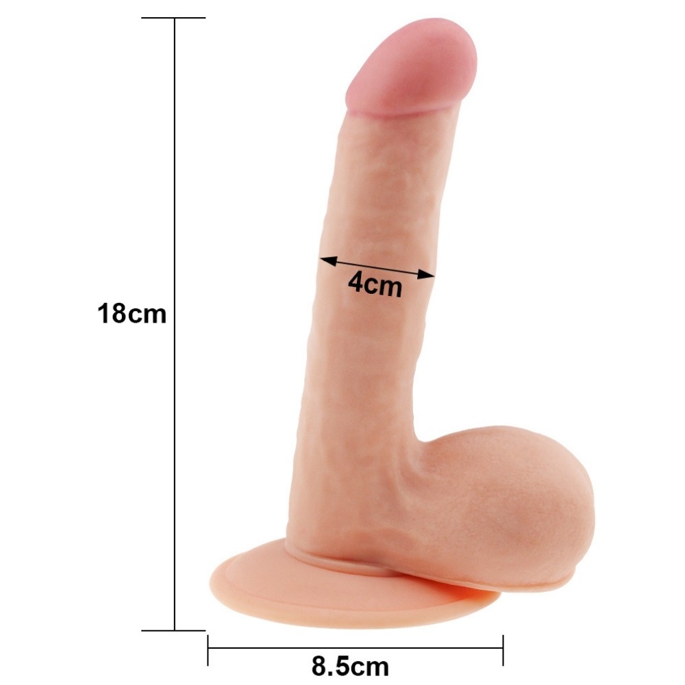 Lovetoy The Ultra Soft Dude UR3 Natural Realistik Penis 19 Cm