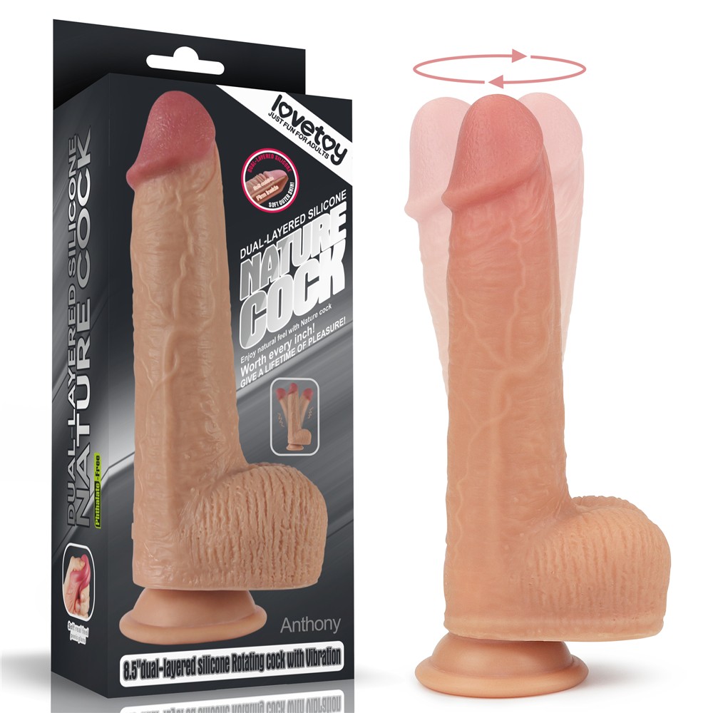 Lovetoy Nature Cock Anthony Hareketli Dönebilen Realistik Isıtmalı Vibratör