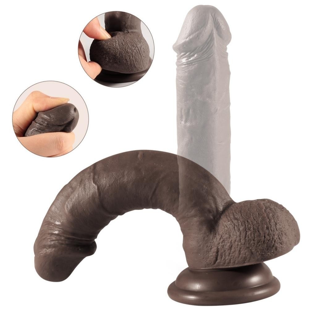 Dildo Series Addison Black 17 Cm Realistik Penis