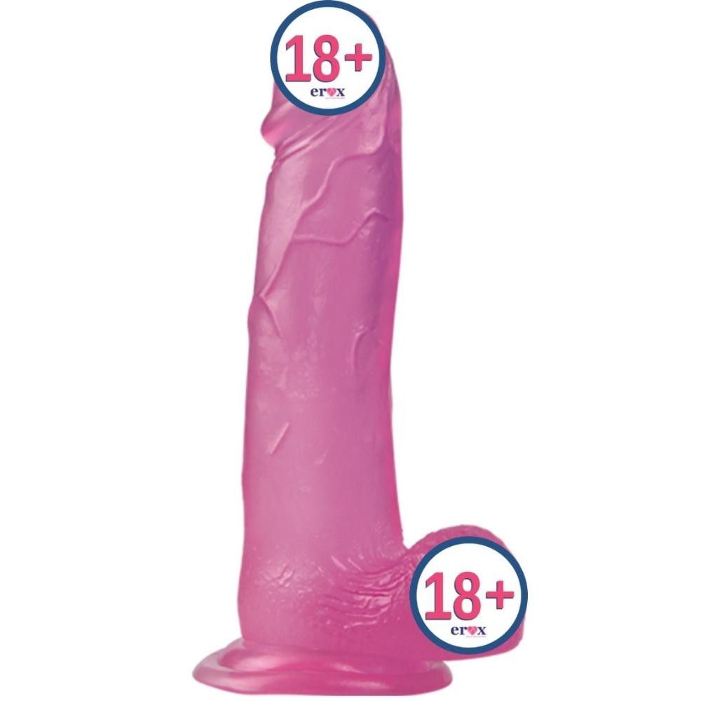 Lovetoy Jelly Studs 20 cm Jel Dokulu Pembe Dildo