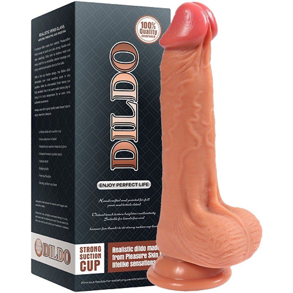 Dildo Series Jack 20 Cm Çift Katmanlı Gerçekçi Et Dokulu Realistik Penis