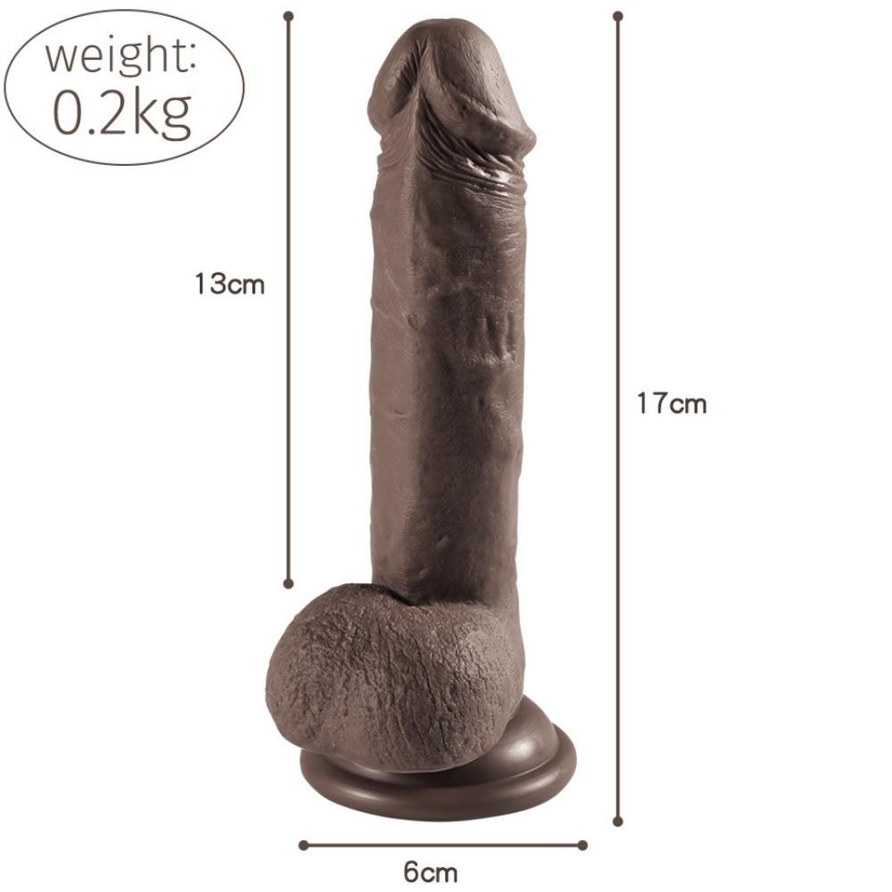 Dildo Series Addison Black 17 Cm Realistik Penis