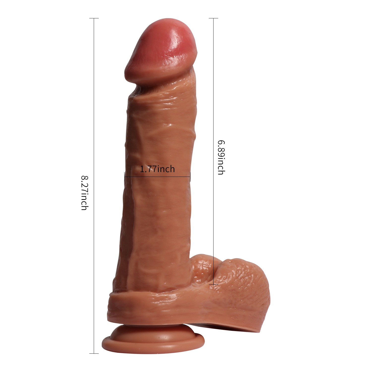 Dildo Series Desert Wolf 21 cm Ekstra Yumuşak Çift Katmanlı Realistik Penis