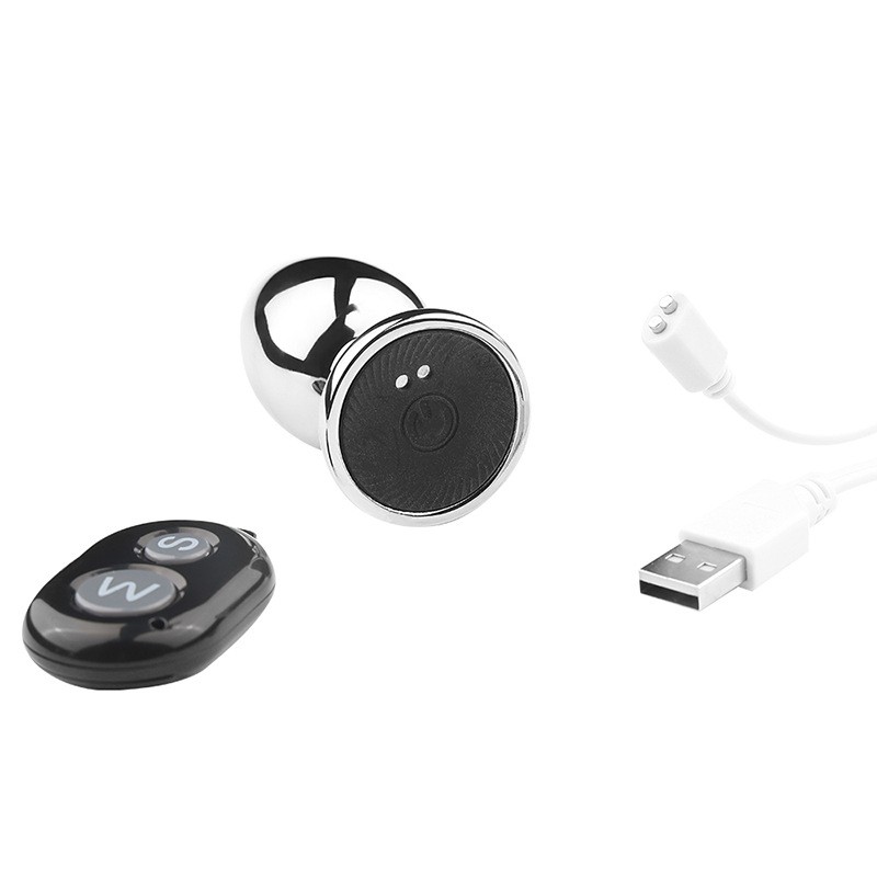 Erox Uzaktan Kumandalı Titreşimli Small Metal Anal Plug