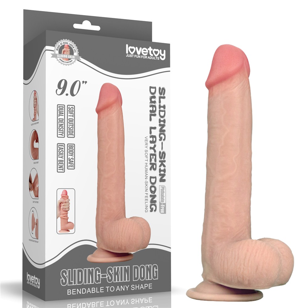 Lovetoy Sliding Skin Hareketli Deri Özellikli Realistik Penis 23 cm