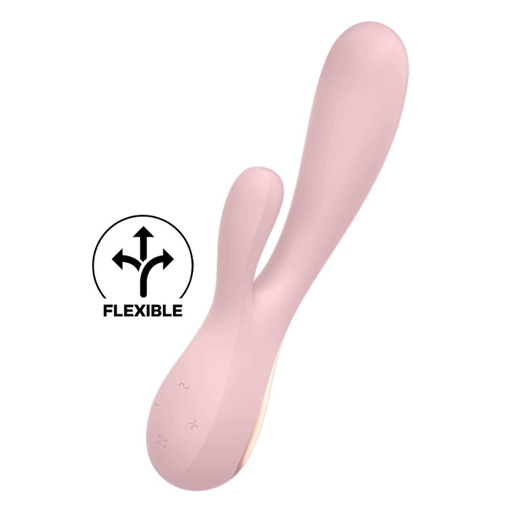 Satisfyer Mono Flex Pink Telefon Kontrollü Rabbit Vibratör