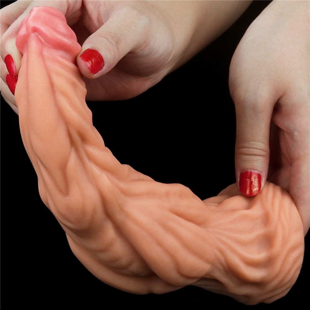 Lovetoy Nature Cock Silicone 24.5 Cm Doğal Dokulu Realistik Penis