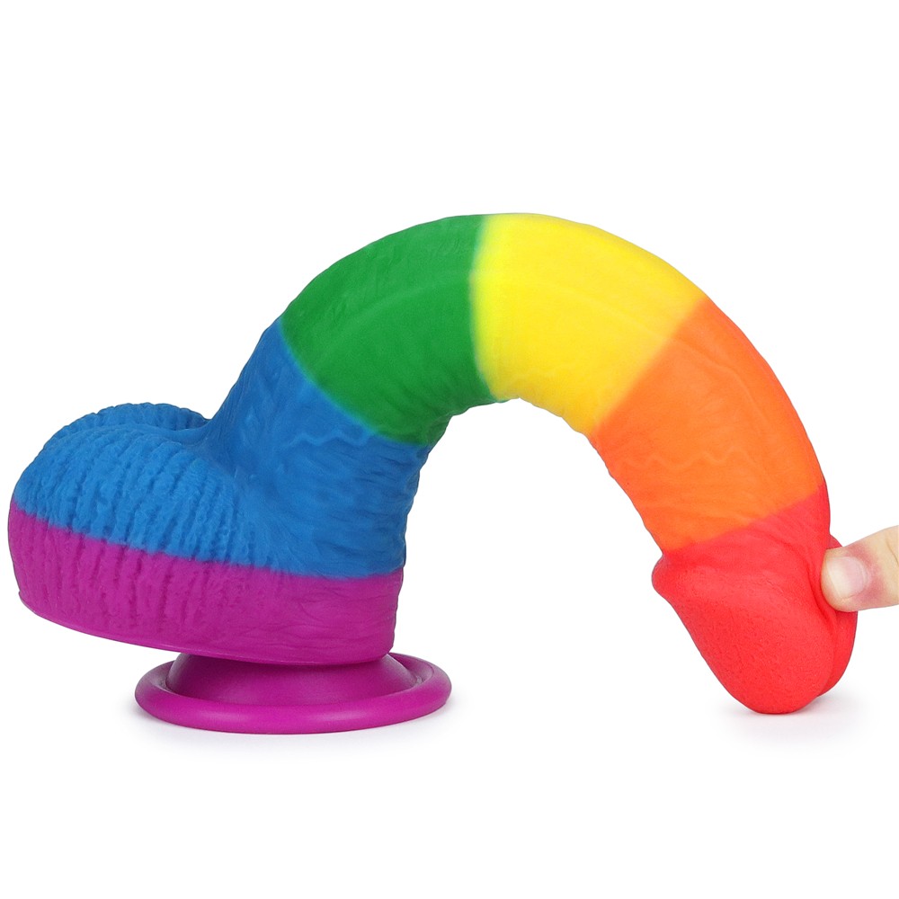 Lovetoy Prider 22.5 cm Renkli Realistik Penis