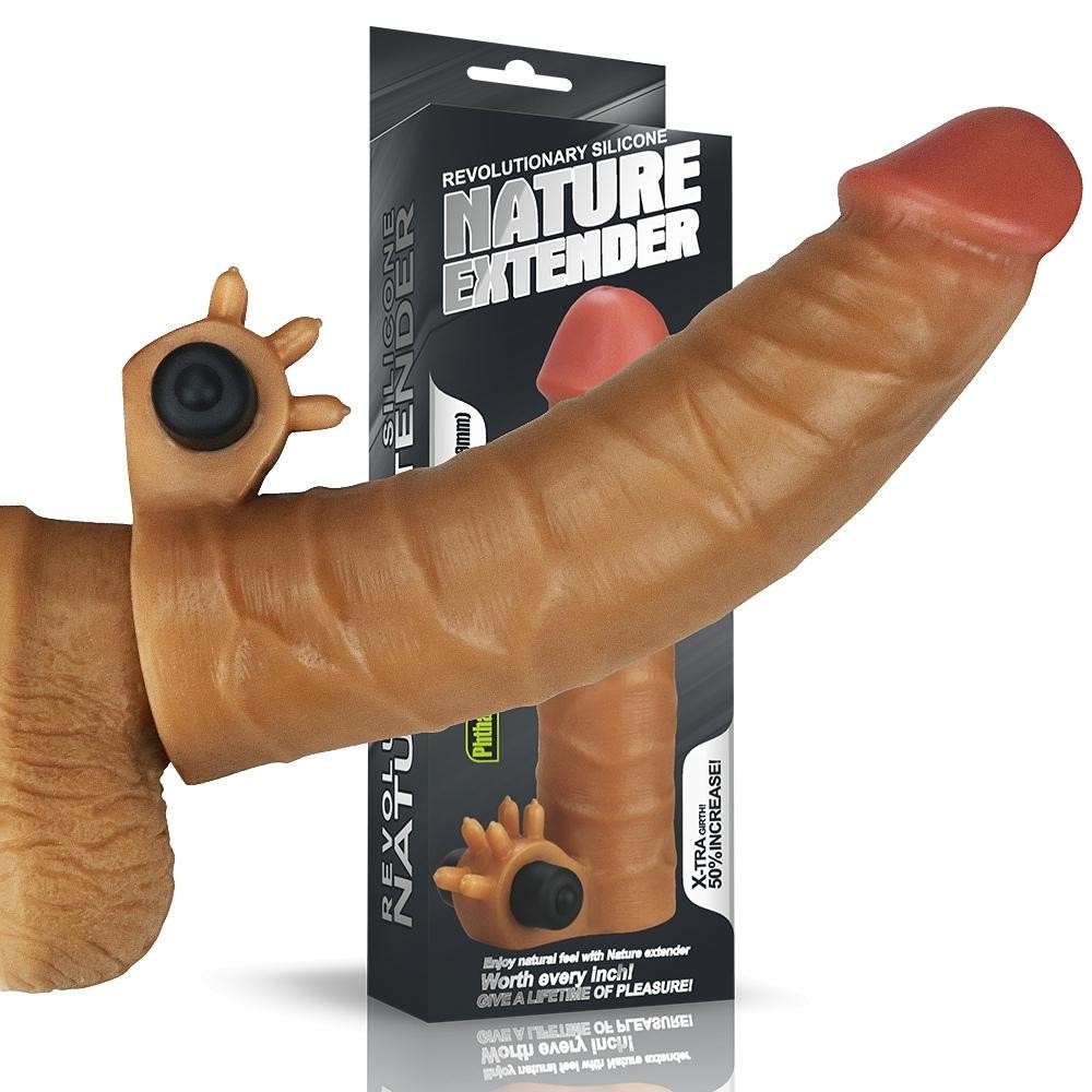 Lovetoy Nature Extender Klitoris Uyarıcı Et Doku Melez Penis Kılıfı