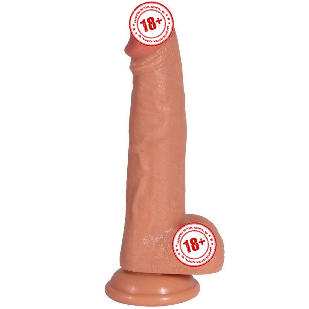 Shequ Dildo Series Archie Natural Çift Katmanlı 21 Cm Realistik Penis