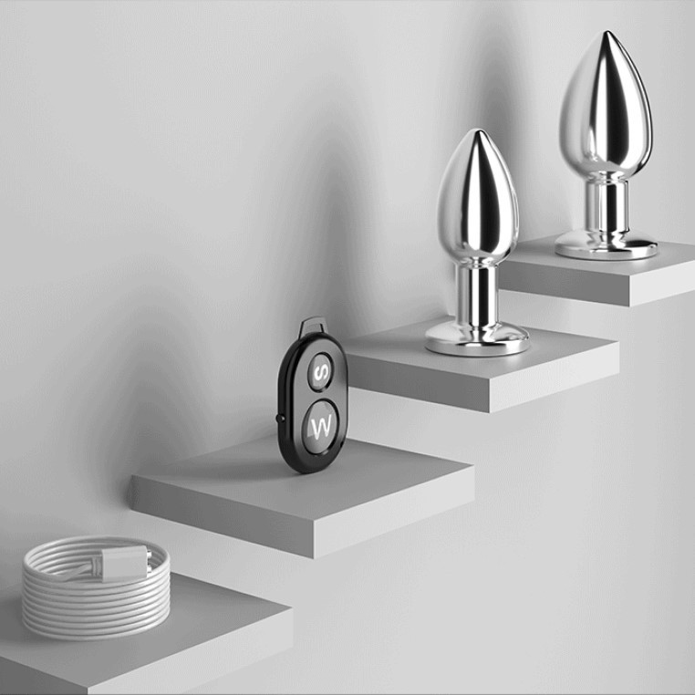 Erox Uzaktan Kumandalı Titreşimli Small Metal Anal Plug