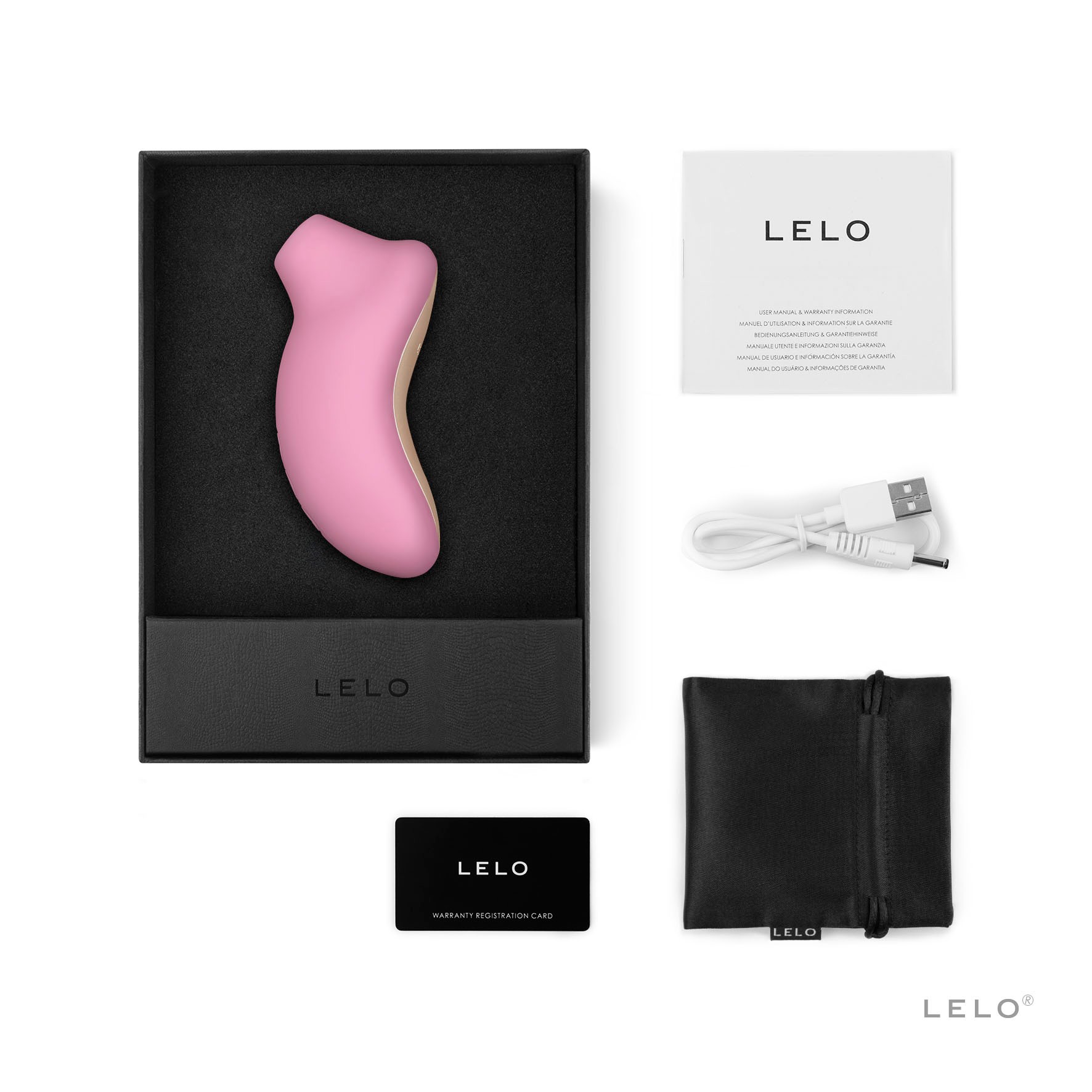 Lelo Sona Sonic Clitoral Massager Pink Emiş Güçlü Vibratör