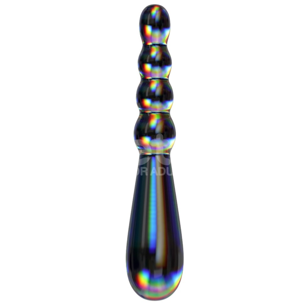 Lovetoy Twilight Gleam Glass Dildo Rising Ripples Cam Dildo