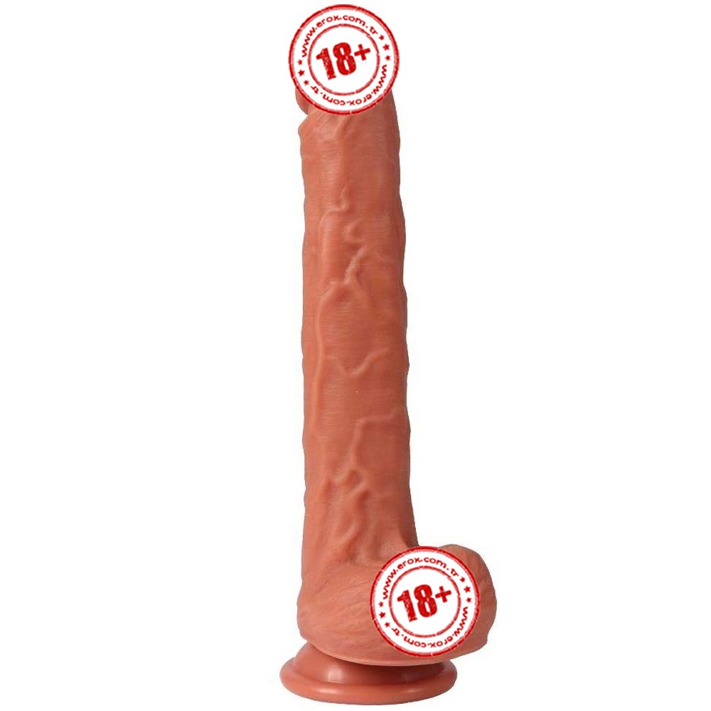 Xise Dildo Series Len Lounger Natural Doku 26.5 cm Büyük Realistik Penis