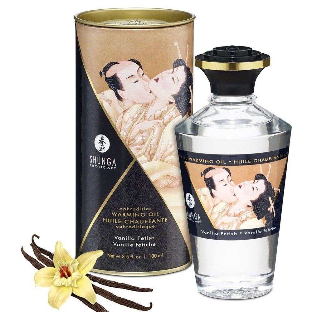 Shunga Aphrodisiac Warming Oil Vanilla Aromalı Isıtmalı Masaj Yağı 100 Ml.