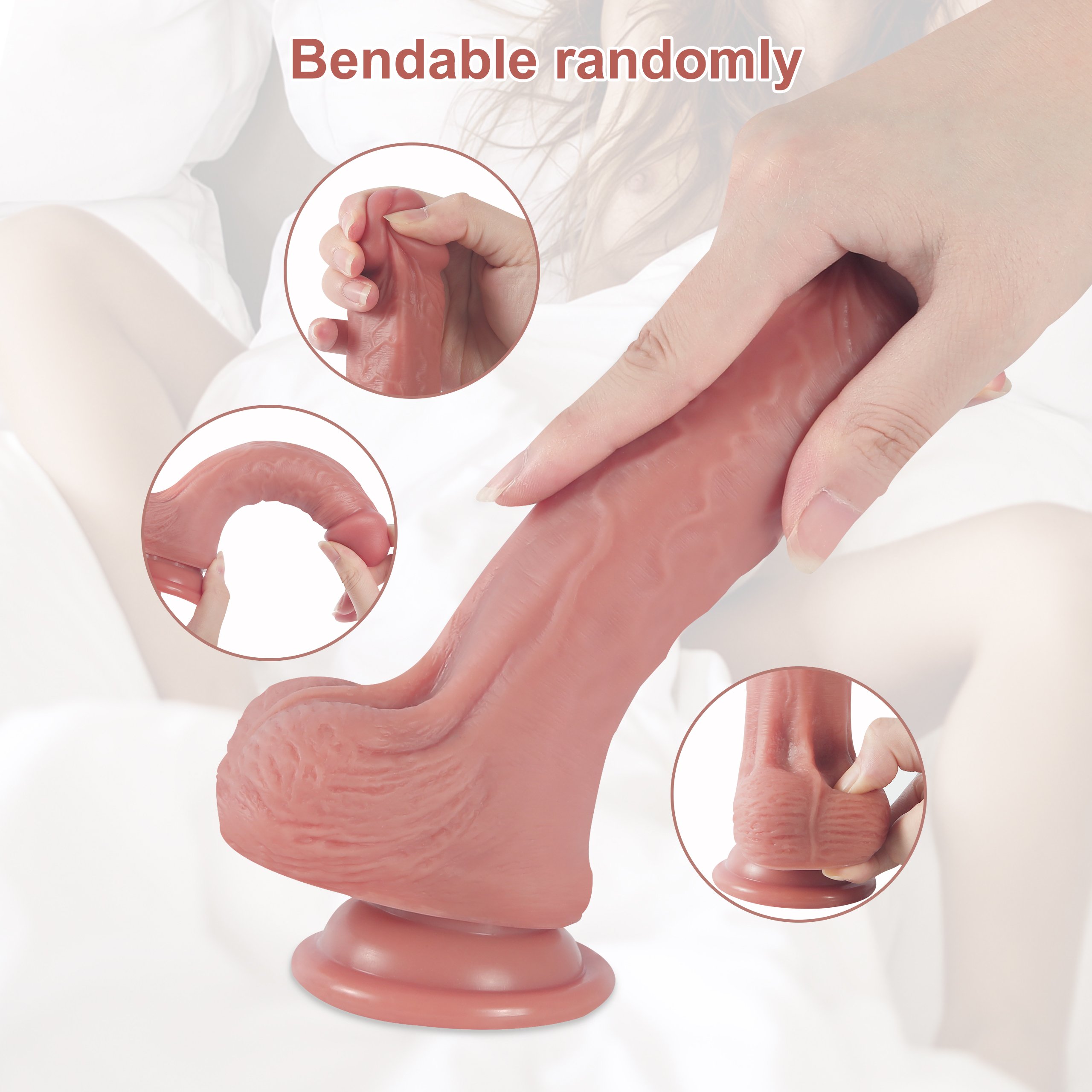 Dildo Series Jack 20 Cm Flexible Realistik Penis Model 2