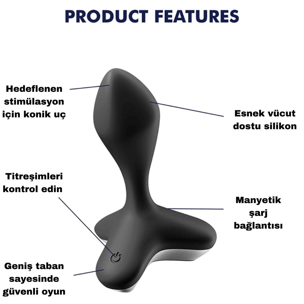 Satisfyer Game Changer Titreşimli Anal Vibratör Black