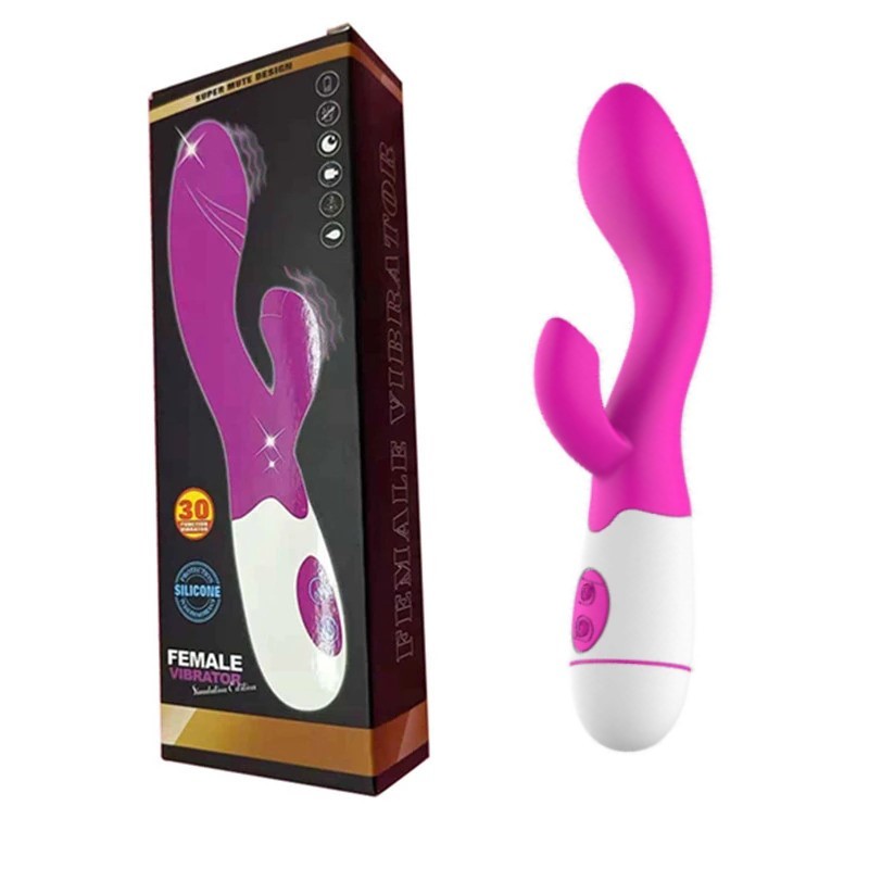 Erox 30 Modlu Şarjlı Rabbit Pink Vibratör