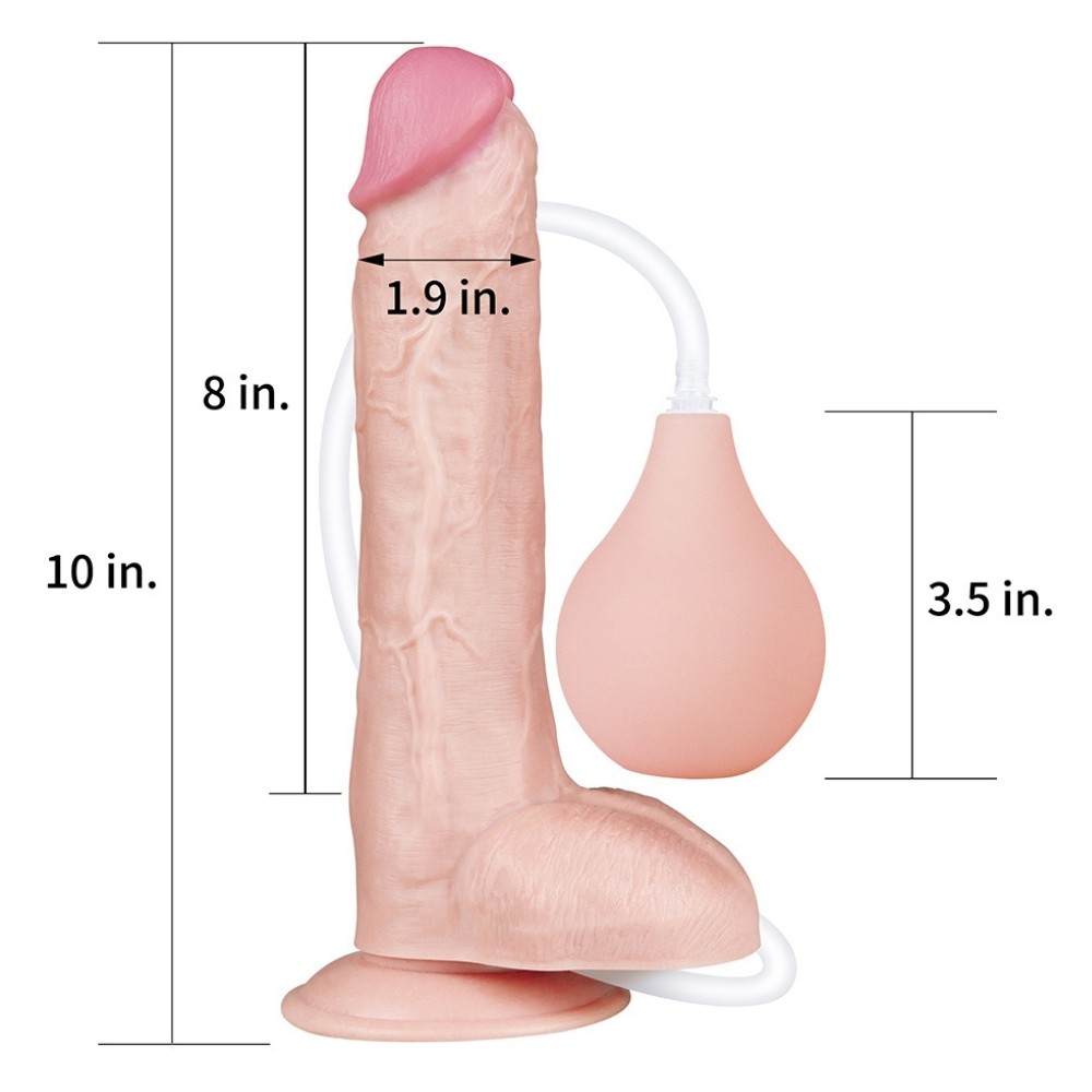 Lovetoy 10 Squirt Extreme 25 Cm Boşalabilen Realistik Penis