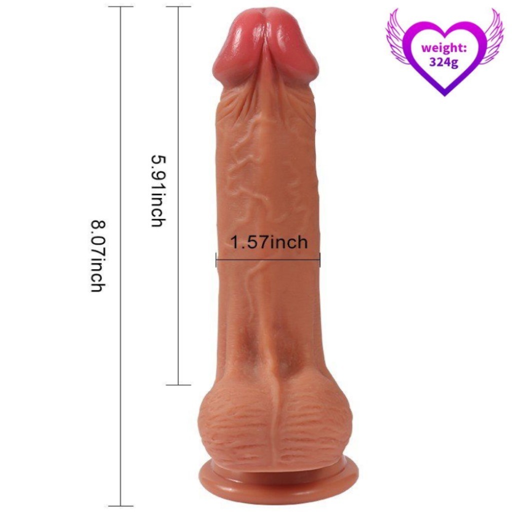 Dildo Series Jack 20 Cm Çift Katmanlı Gerçekçi Et Dokulu Realistik Penis