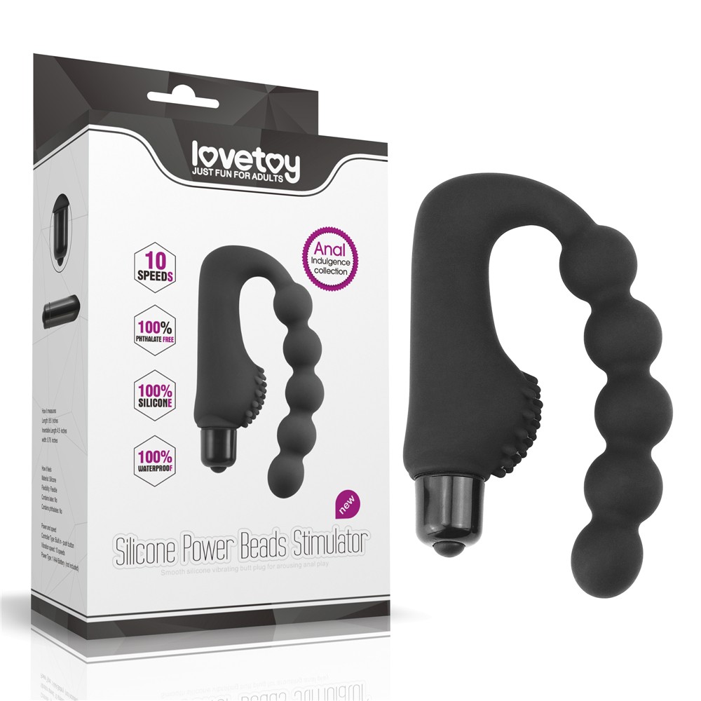 Lovetoy Silicone Power Beads Stimulator Anal Vibratör