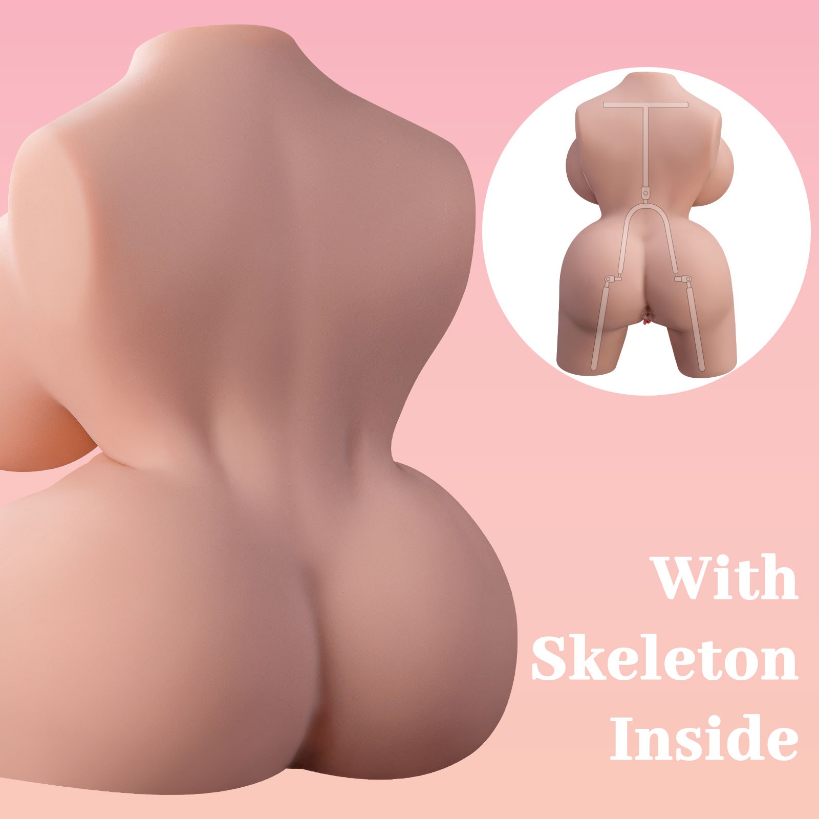 Shequ Frieda Vibrating Doll Titreşimli Yarım Vücut Masturbator SQ-MAV20067