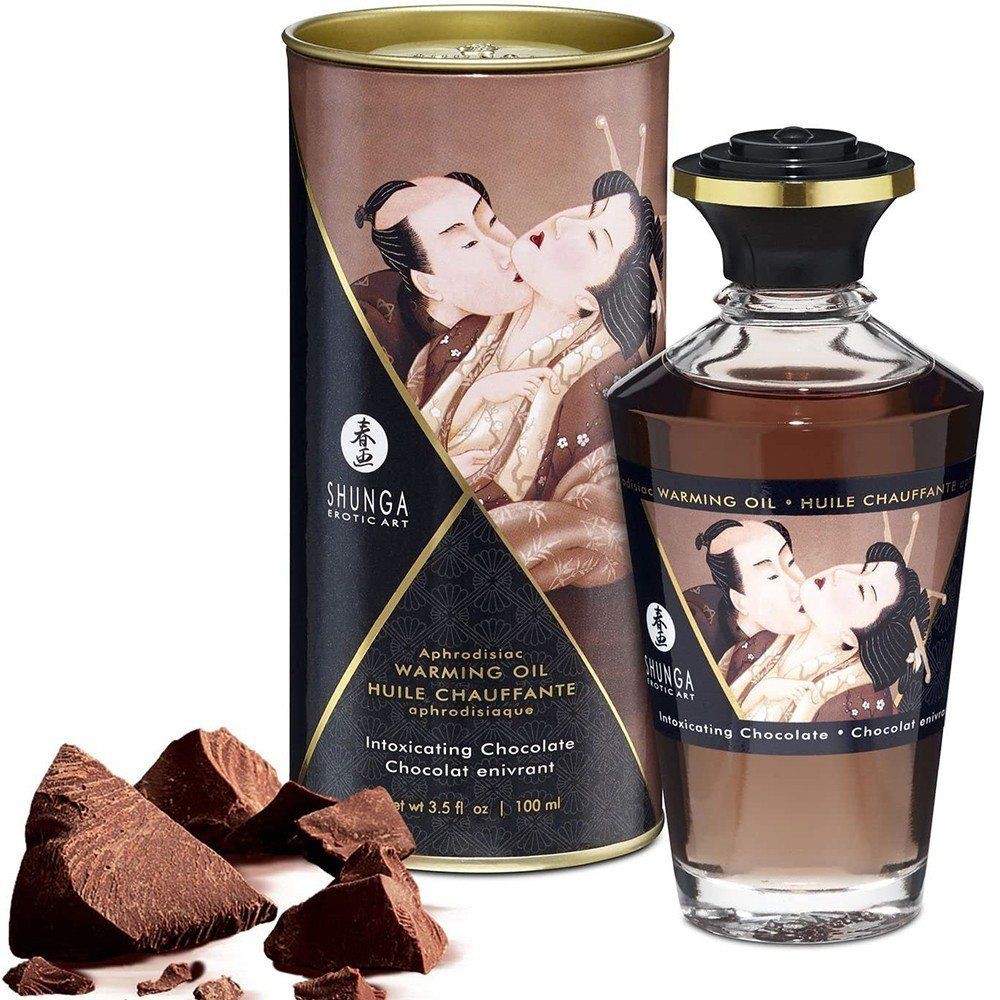Shunga Aphrodisiac Warming Oil Chocolate Aromalı Isıtmalı Masaj Yağı 100 Ml.