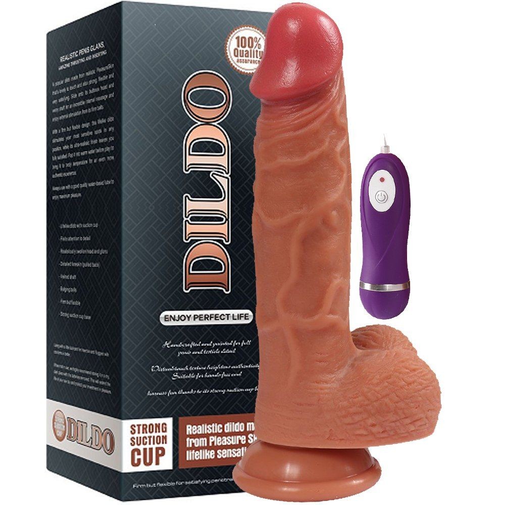 Dildo Series Hans Dual Layered Silikon Gerçek Ten Hissi Realistik Titreşimli Penis
