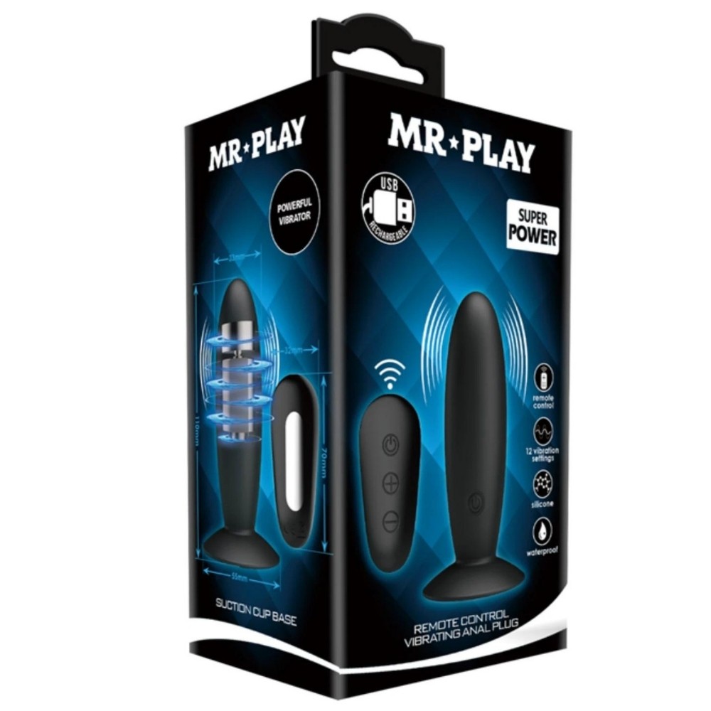 Pretty Love Mr. Play Remote Control Uzaktan Kumandalı Anal Plug Vibratör