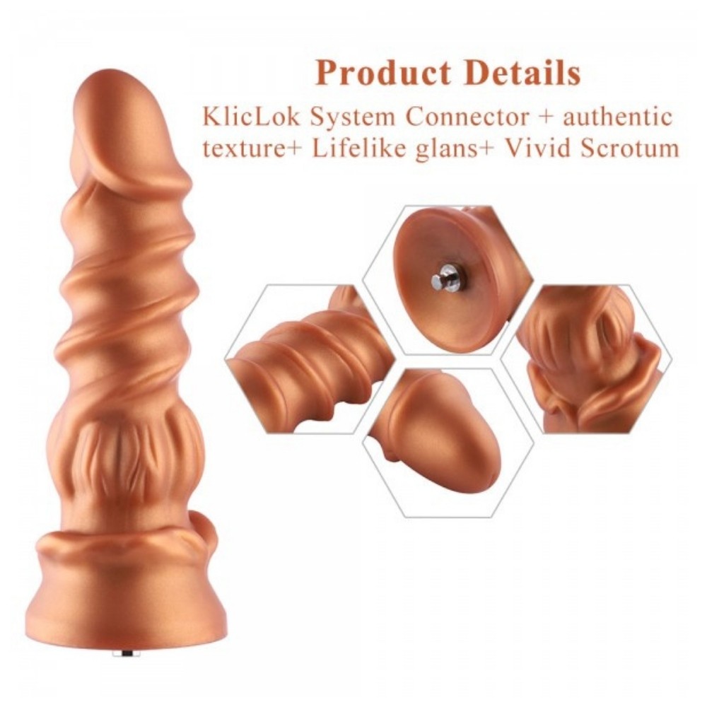 Hismith Sex Machine Monster Dildo KlicLok 21 Cm Realistik Penis