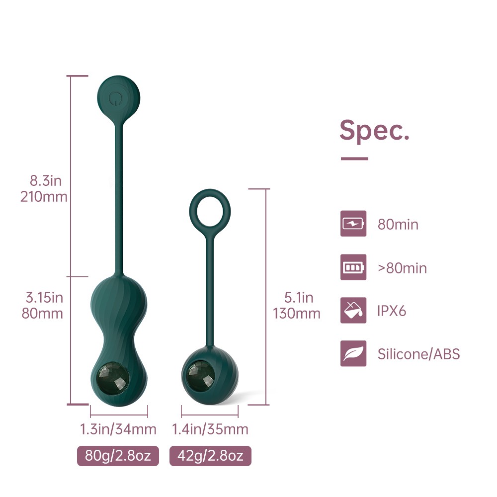 Magic Motion Crystal Duo Smart Kegel Vibratör Set