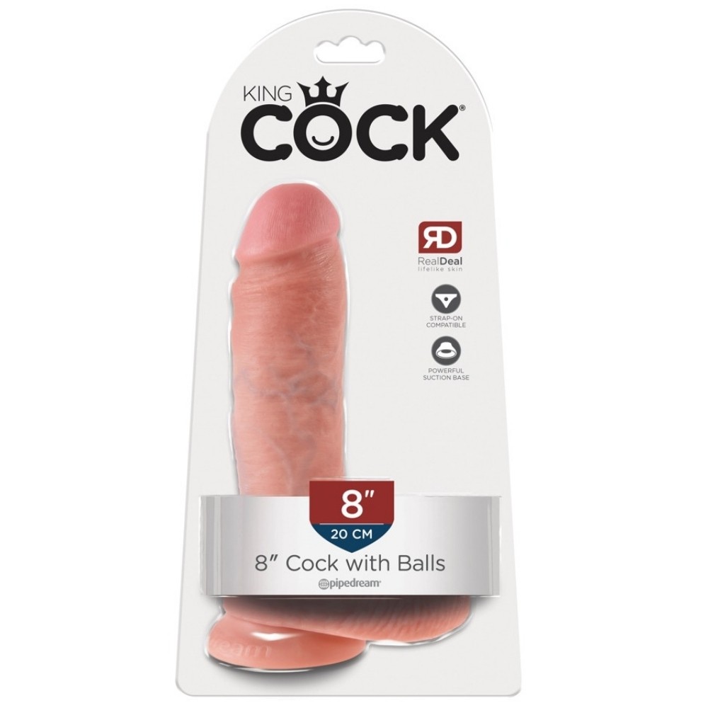 Pipedream King Cock 8 Inch Cock With Balls Realistik Penis