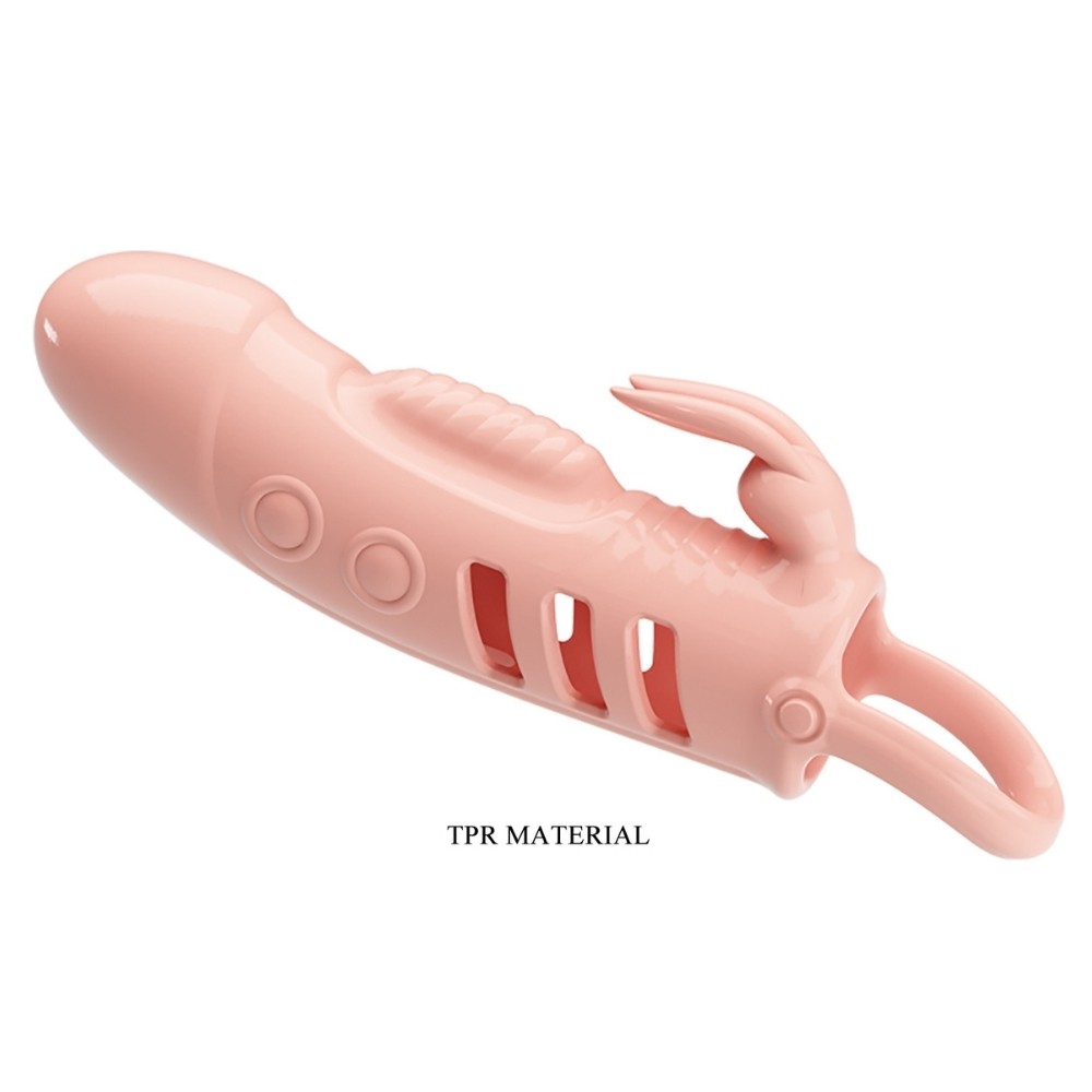 Pretty Love Sloane Penis Sleeve Klitoris Uyarıcılı Titreşimli Penis Kılıfı