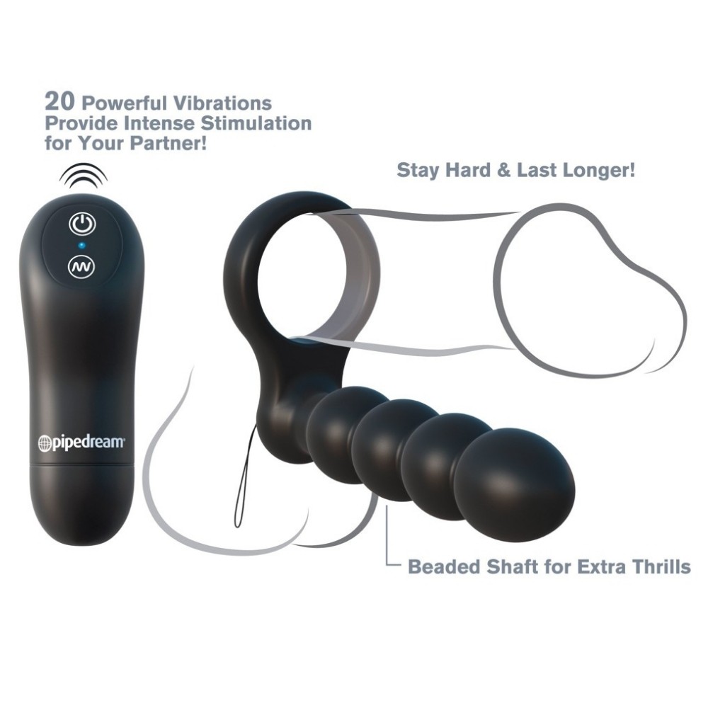 Pipedream Fantasy C-Ringz Remote Control Double Penetrator Anal Vibratör