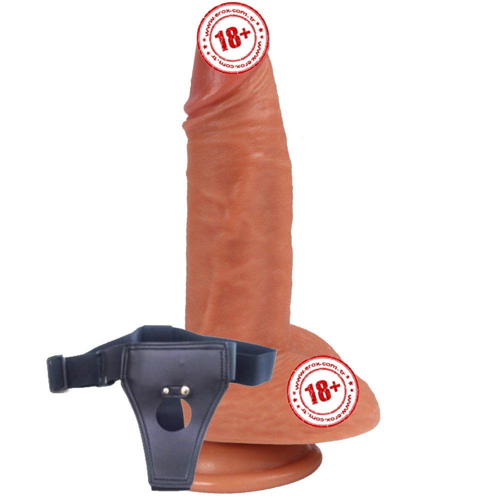Shequ Castiel's Balden Bağlamalı 19 Cm Strapon Realistik Penis