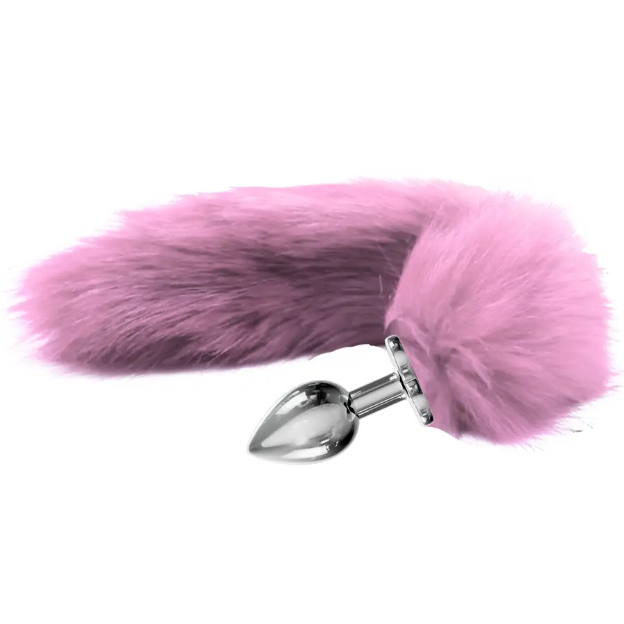 kuyruklu anal plug Erox Love Metal Anal Plug | Pembe Tilki Kuyruğu Detaylı